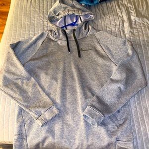 Nike grey hoodie sweater, fairly new, no damage.